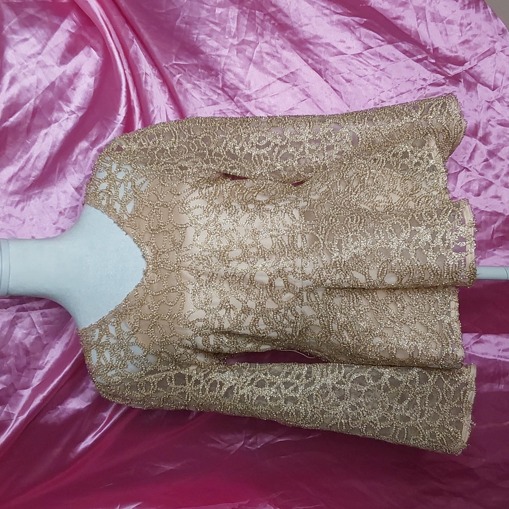 Beautiful gold metallic blouse 🔥🔥 EUC 🔥🔥
